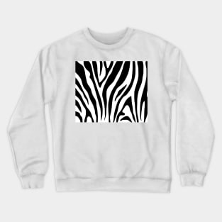 Zebra Pattern Crewneck Sweatshirt